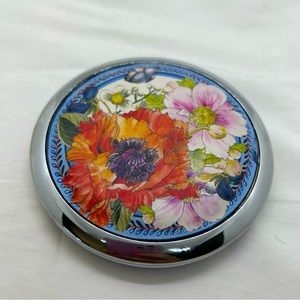 Brighton Blossom Hill Butterfly Leather Travel  Mirror New $75